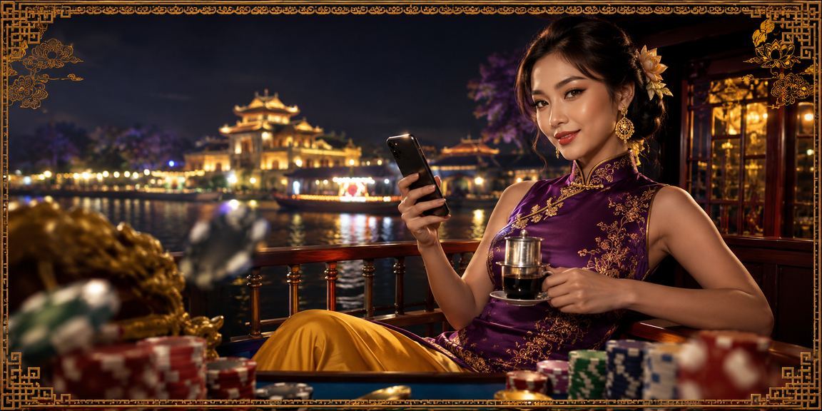 Người dùng tại Huế thưởng thức cà phê và trải nghiệm casino trực tuyến trên điện thoại