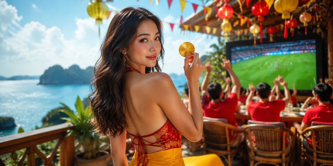 Người dùng Việt Nam thưởng thức trải nghiệm cá cược trực tuyến trên thiết bị di động tại bãi biển